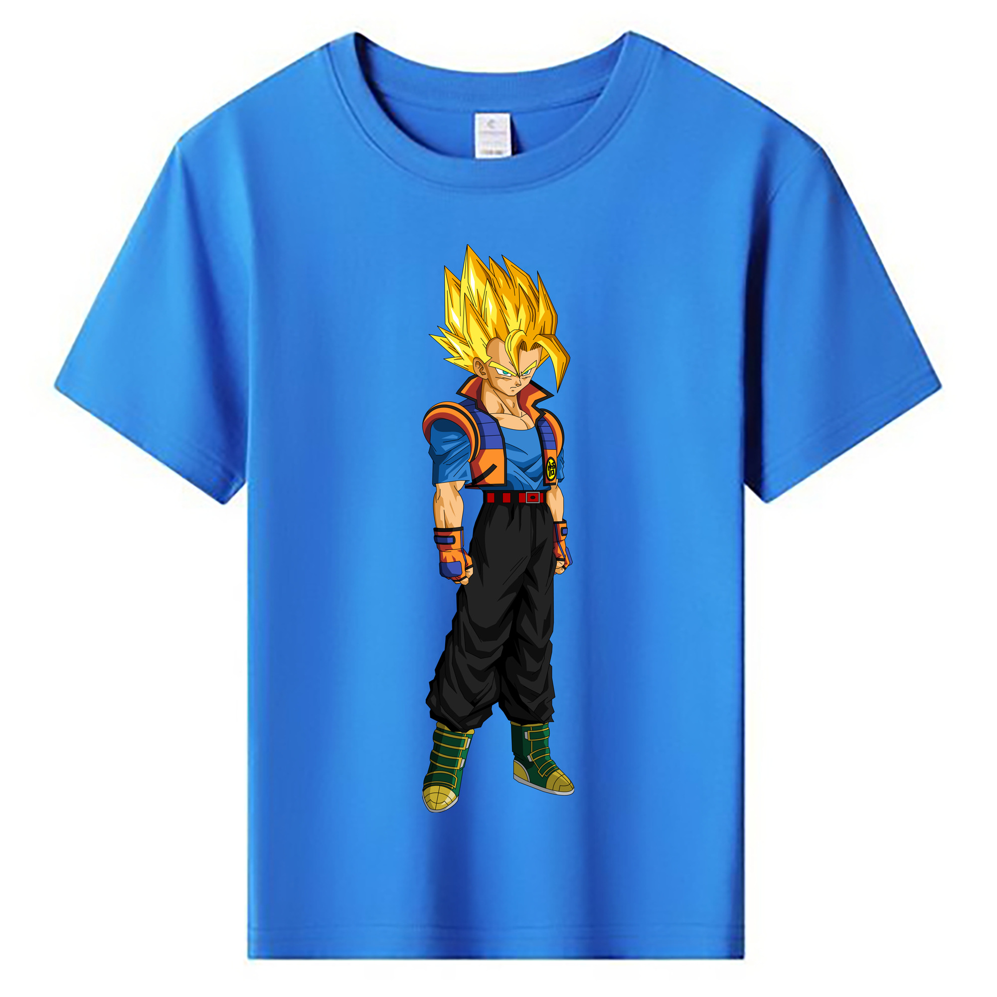 （画像用） ドラゴンボール ベジータ四世（Bejīta Yonsei）DRAGON BALL Vegeta IV 綿100％キッズTシャツ（フロントプリント）